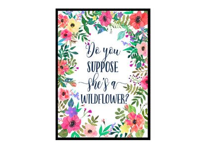 "Alice in Wonderland" Girls Room Poster Print