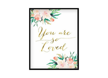 "You So Are Loved" Girls Room Poster Print