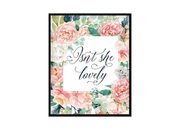 "Isn't She Lovely" Girls Room Poster Print