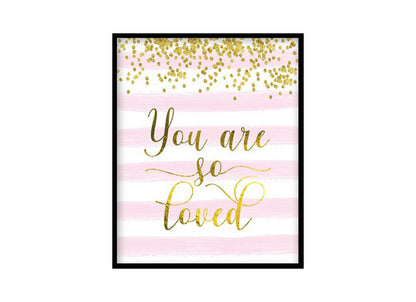 "You Are Loved" Girls Room Poster Print