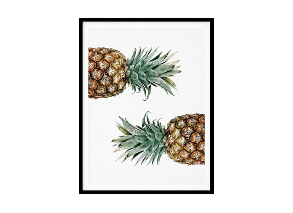 Modern Pretty Pineapple Kitchen Wall Art Poster Print