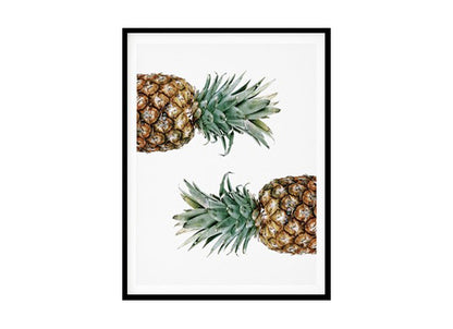 Modern Pretty Pineapple Kitchen Wall Art Poster Print