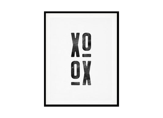 XO, XOXO Wall Art D?or Minimalist Modern Art Poster Print