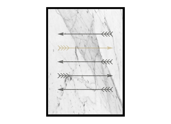 Marble Arrow Wall Art Minimalist Modern Art Poster Print