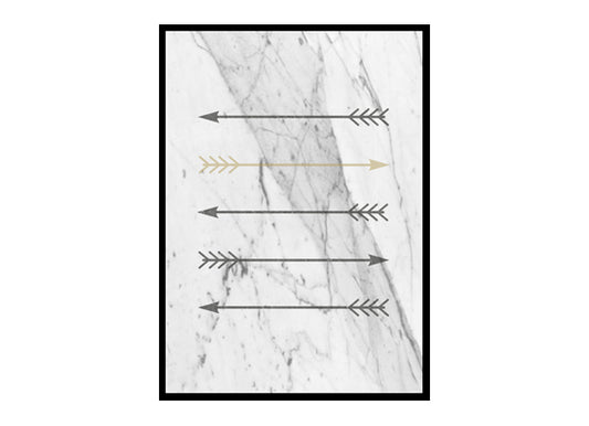Marble Arrow Wall Art Minimalist Modern Art Poster Print