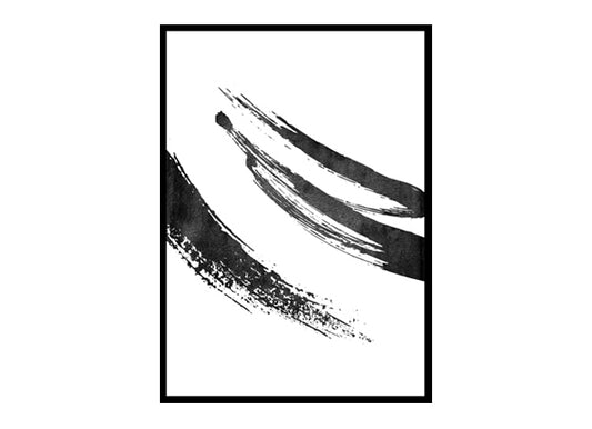 Modern Abstract Brush Strokes Minimalist Modern Art Poster Print