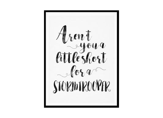 Star Wars Quotes,  Childrens Nursery Room Poster Print