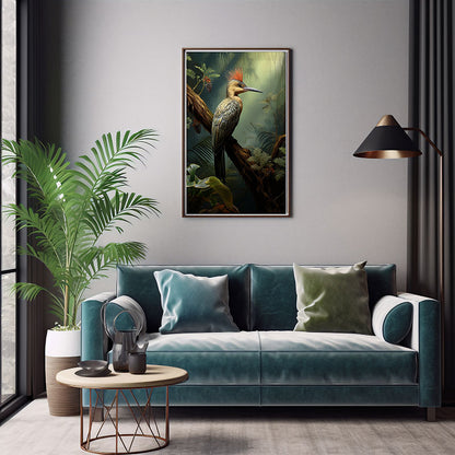 Tropical Sunbittern Bird Jungle Bird Wall Art Decor  Exotic Bird Art Print