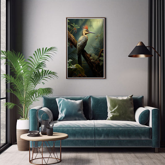Tropical Sunbittern Bird Jungle Bird Wall Art Decor  Exotic Bird Art Print