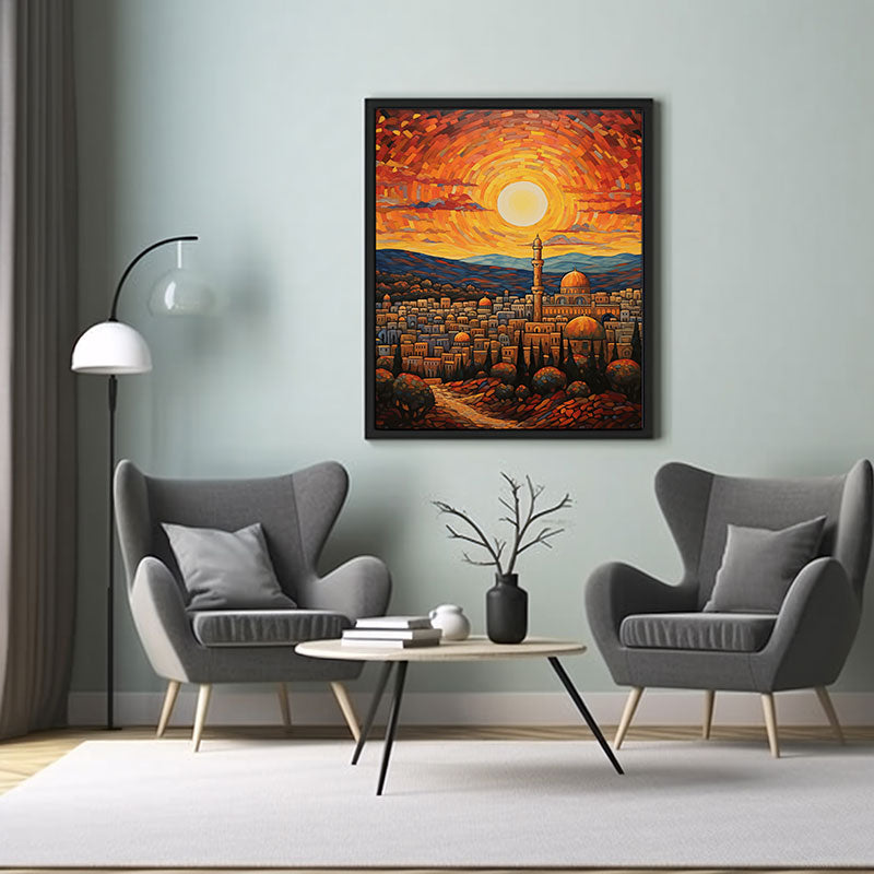 City View Dome of Rock, Juerusalem Digital Art  Now for Sleek Home Decor Stunning Poster Print