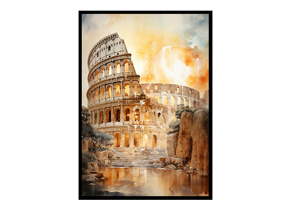 Rome City View Digital Art Urban Escape Art Print for Home Decor Instant Poster Delight