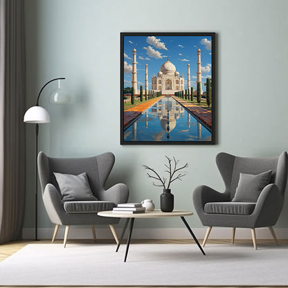 Taj Mahal  City View Digital Art Now for Contemporary Home Decor Art Print Poster