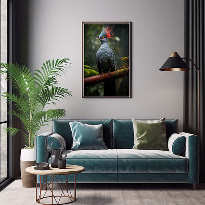 Wild Jungle Pigeon Jungle Print Decor Wall Art Decor Tropical Bird Print