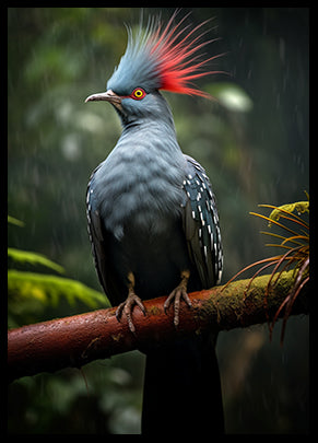 Wild Jungle Pigeon Jungle Print Decor Wall Art Decor Tropical Bird Print