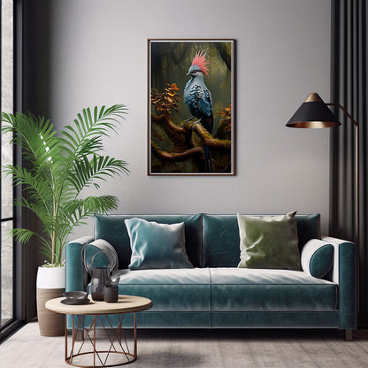 Wild Pigeon Jungle Print Decor Wall Art Decor Tropical Wild Bird Print