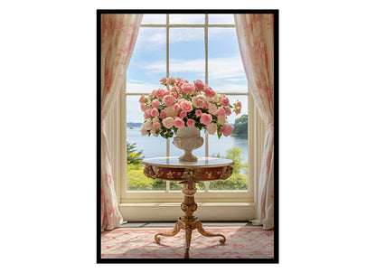 Rose Floral Art Prints Elegant Rose Blooms, Flower Wall Art Decor Print Poster