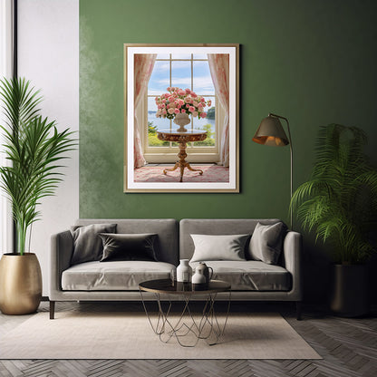 Rose Floral Art Prints Elegant Rose Blooms, Flower Wall Art Decor Print Poster