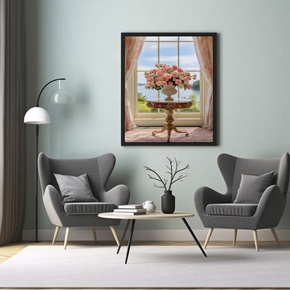 Rose Floral Art Prints Elegant Rose Blooms, Flower Wall Art Decor Print Poster