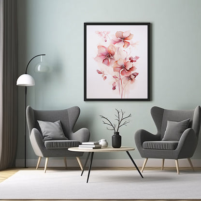 Blooms Flower Prints, Flower Wall Art Decor Print Poster