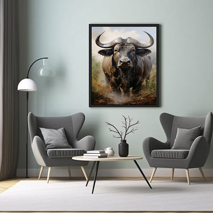 Wildebeest Wonder: Safari Art Prints for Unique Wall Decor,  Wildlife Poster