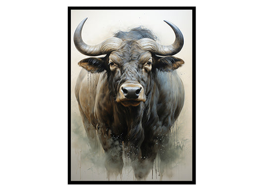 Safari Migration Wildebeest Safari Prints, Wildlife Art Decor, Wildebeest Poster