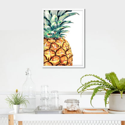 Pineapple Wall Art Decor, Pineapple Print Artwork, Tropical Art Printable Decor