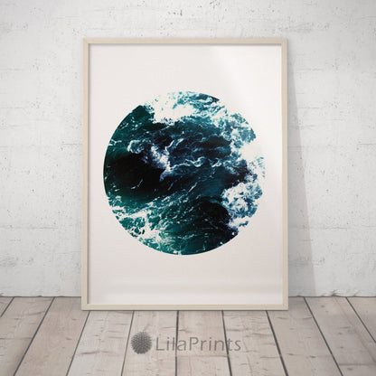 Ocean Waves,Ocean Wall Art,Trending Now,Navy Print,Ocean Print,Home Decor