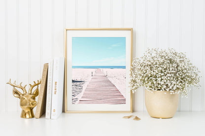 Beach Art, Beach Decor, Light Yellow Decor, Beach Photo, Home Decor Print