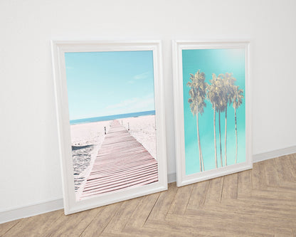 Beach Art, Beach Decor, Light Yellow Decor, Beach Photo, Home Decor Print