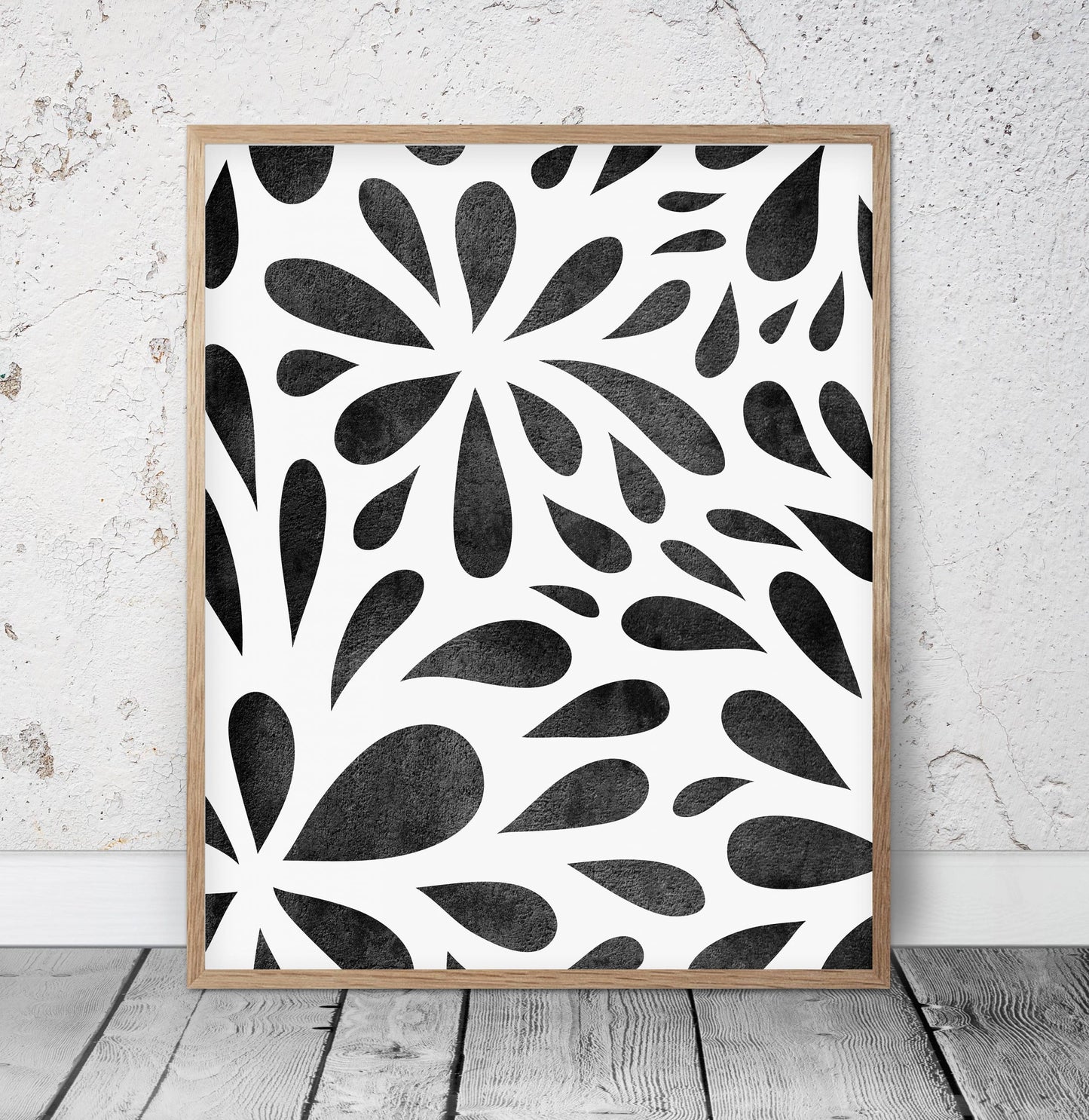 Geometric Pattern, Geometric Wall Art Print, Black Ink Print, Room Wall Art Decor