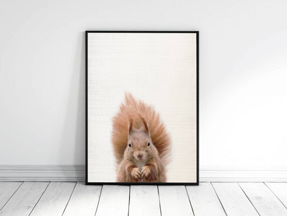 Squirrel Print, Squirrel Art, Squirrel Decor, Squirrel Printable, Home Decor Print