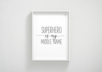 Super Hero Nursery Wall Decor, SuperHero Quote, Kids Art, Children Decor