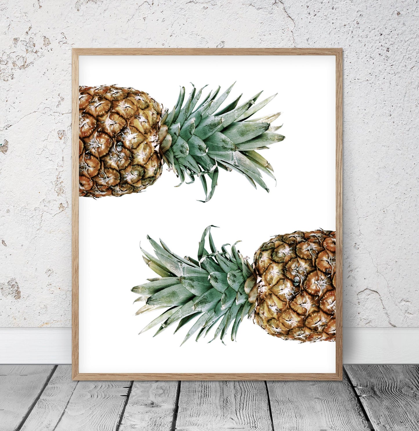 Modern Pretty Pineapple Art Print, Kitchen Printable Wall Art, Home Decor Print