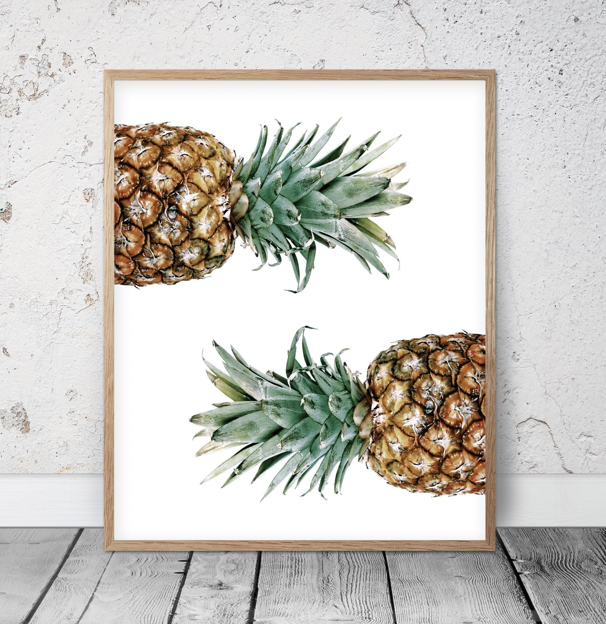 Modern Pretty Pineapple Art Print, Kitchen Printable Wall Art, Home Decor Print