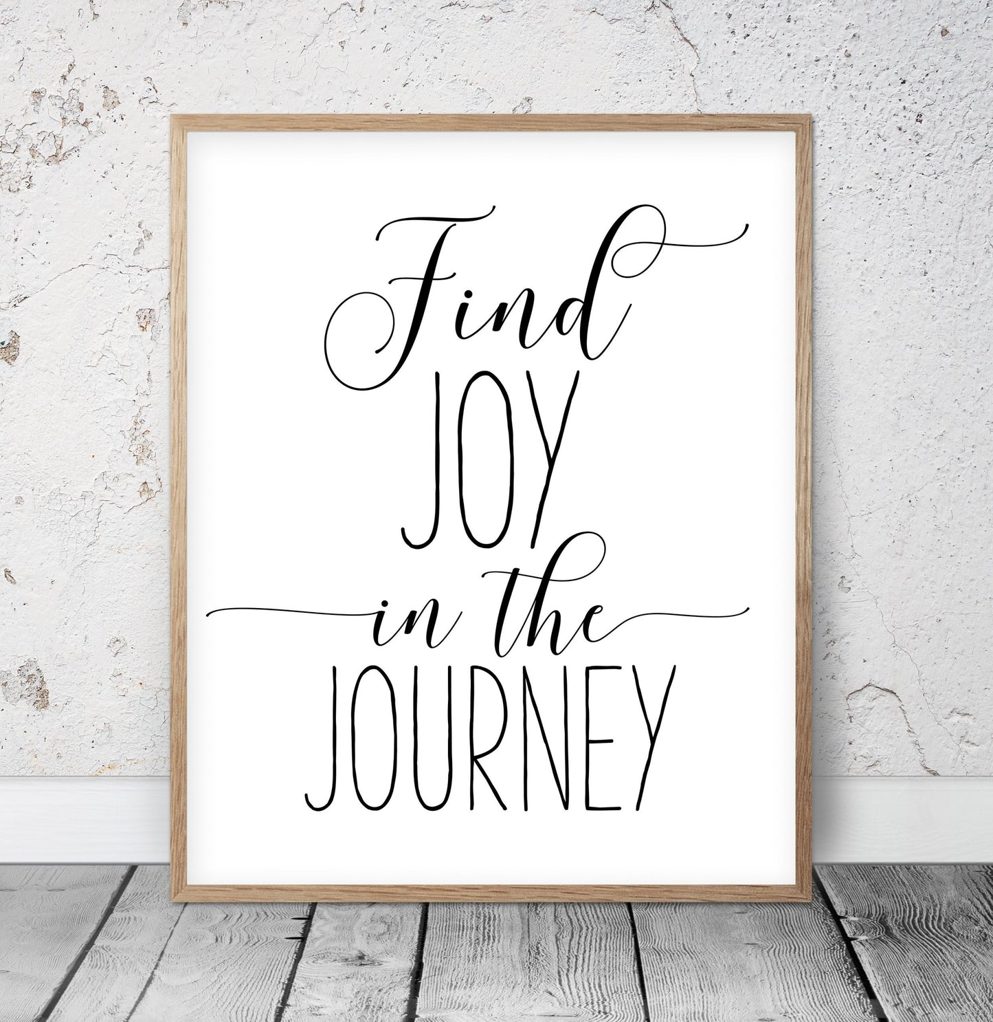 Motivational Poster Find Joy In The Journey, Print Printable Wall Art,Quote