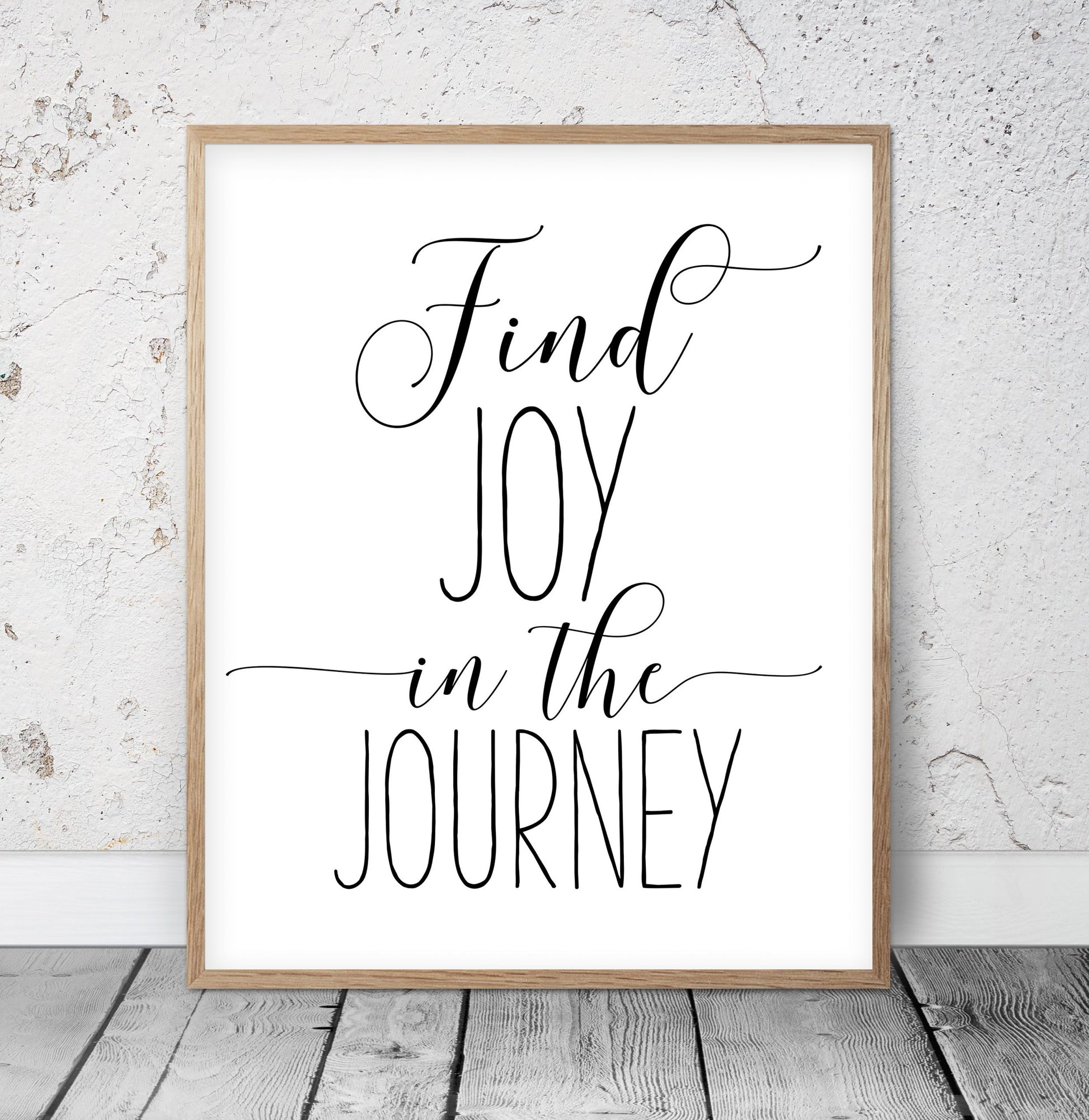 Motivational Poster Find Joy In The Journey, Print Printable Wall Art,Quote
