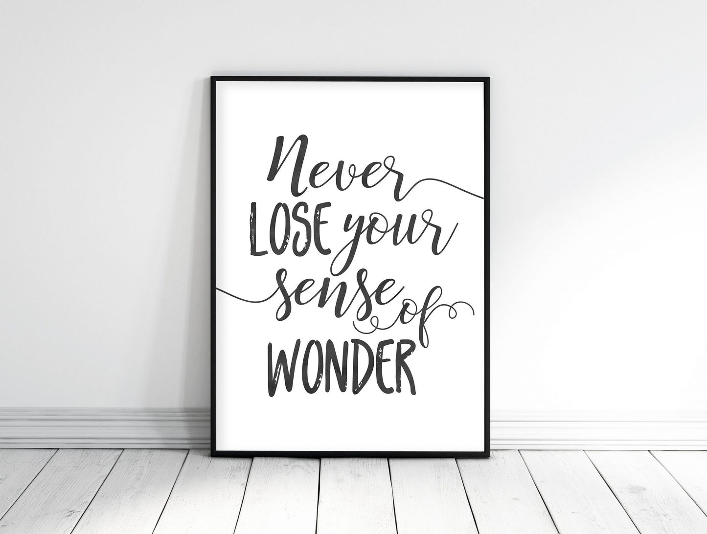 Inspirational Art Never Lose Your Sense Of Wonder, Print Wall Art, Home Decor
