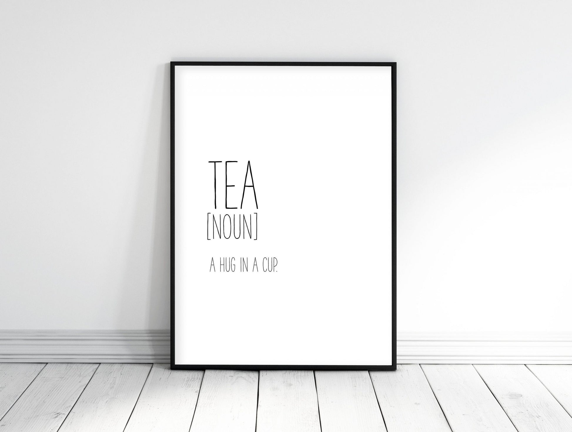 Tea Definition Print, Tea Quotes, Kitchen Printable Wall Art, Home Decor Print
