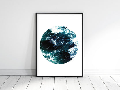 Ocean Waves,Ocean Wall Art,Trending Now,Navy Print,Ocean Print,Home Decor