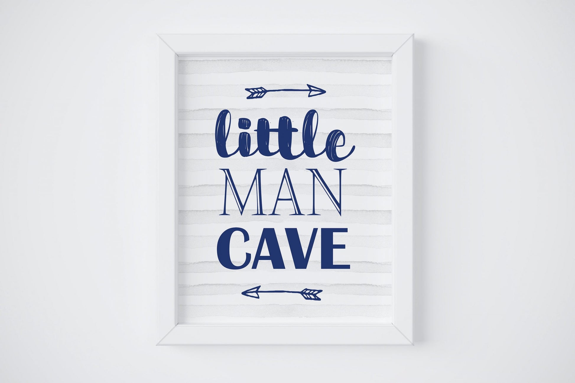 Little Man Cave Boys Room Decor, Boys Baby Shower Gift, Boys Nursery Wall Art
