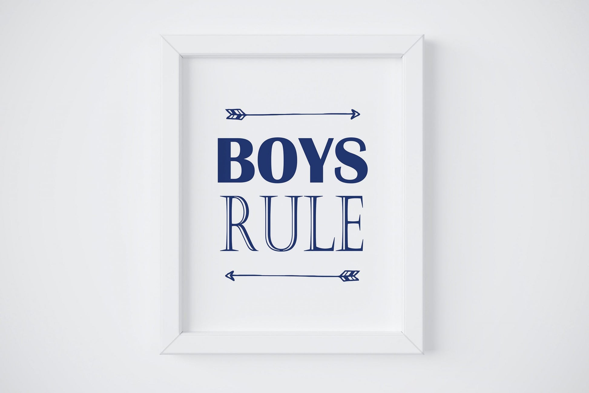 Boys Rule,Boys Room Decor,Boys Nursery Wall Art,Nursery Print Home Decor
