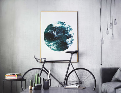 Ocean Waves,Ocean Wall Art,Trending Now,Navy Print,Ocean Print,Home Decor