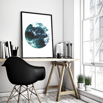 Ocean Waves,Ocean Wall Art,Trending Now,Navy Print,Ocean Print,Home Decor