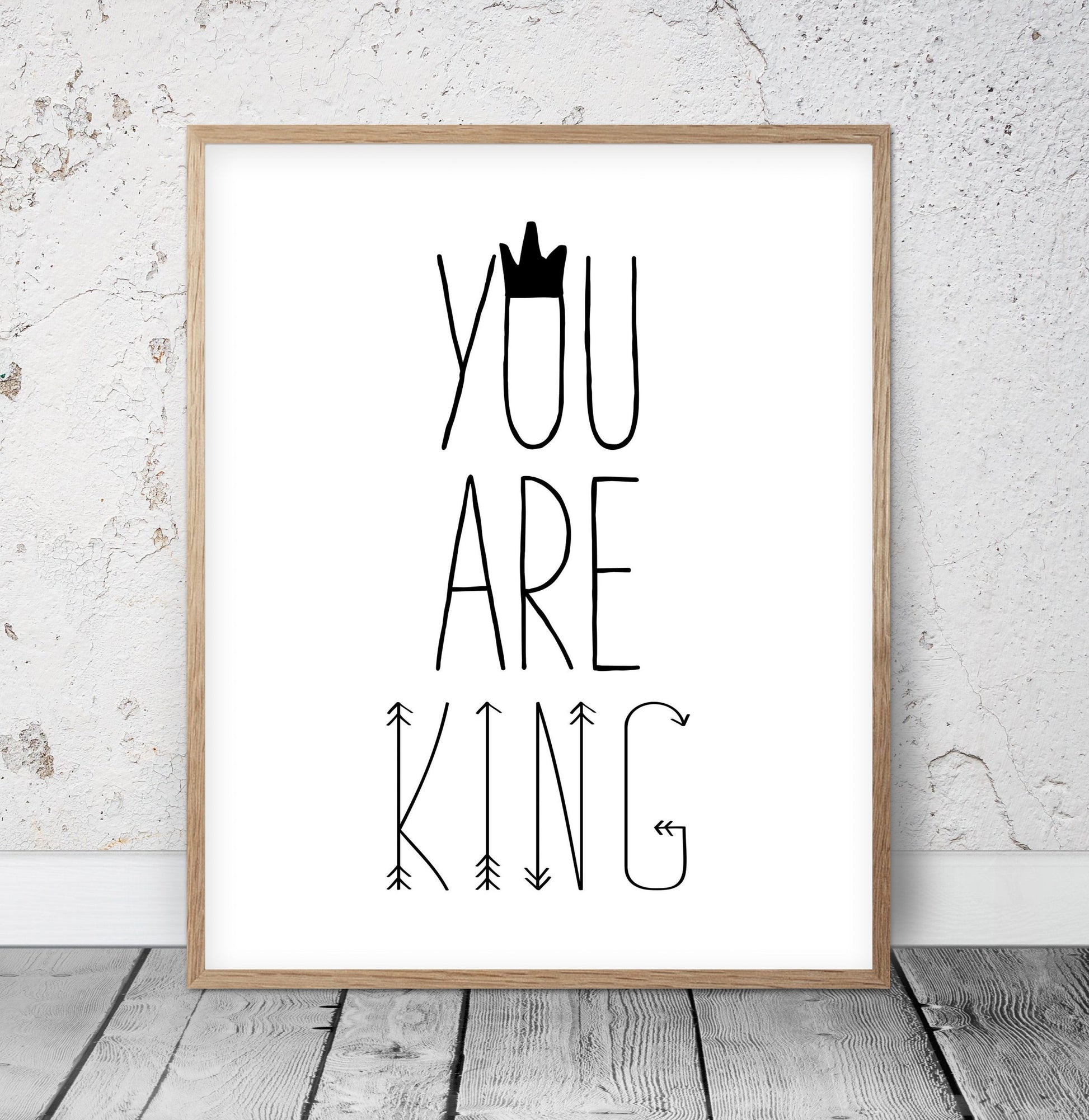 You Are King, Boy Definition,Boys Should Never Be Sent To Bed Nursery Decor