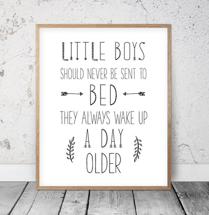 You Are King, Boy Definition,Boys Should Never Be Sent To Bed Nursery Decor