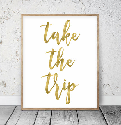 Funny Quotes Life Is Short Buy The Shoes Take The Trip,Printable Wall Decor