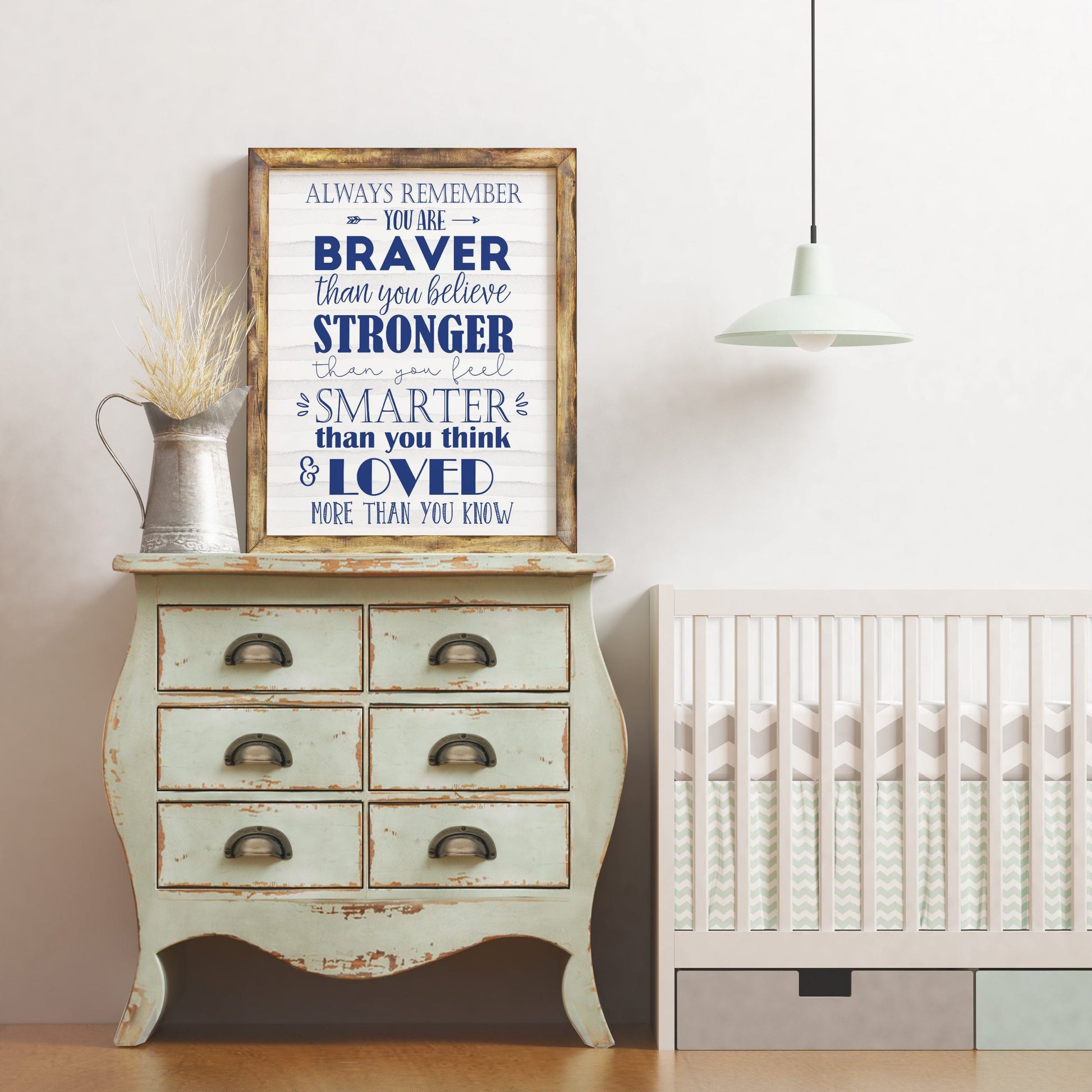 Always Remember You Are Braver,Winnie the Pooh,Nursery Wall Art Home Decor