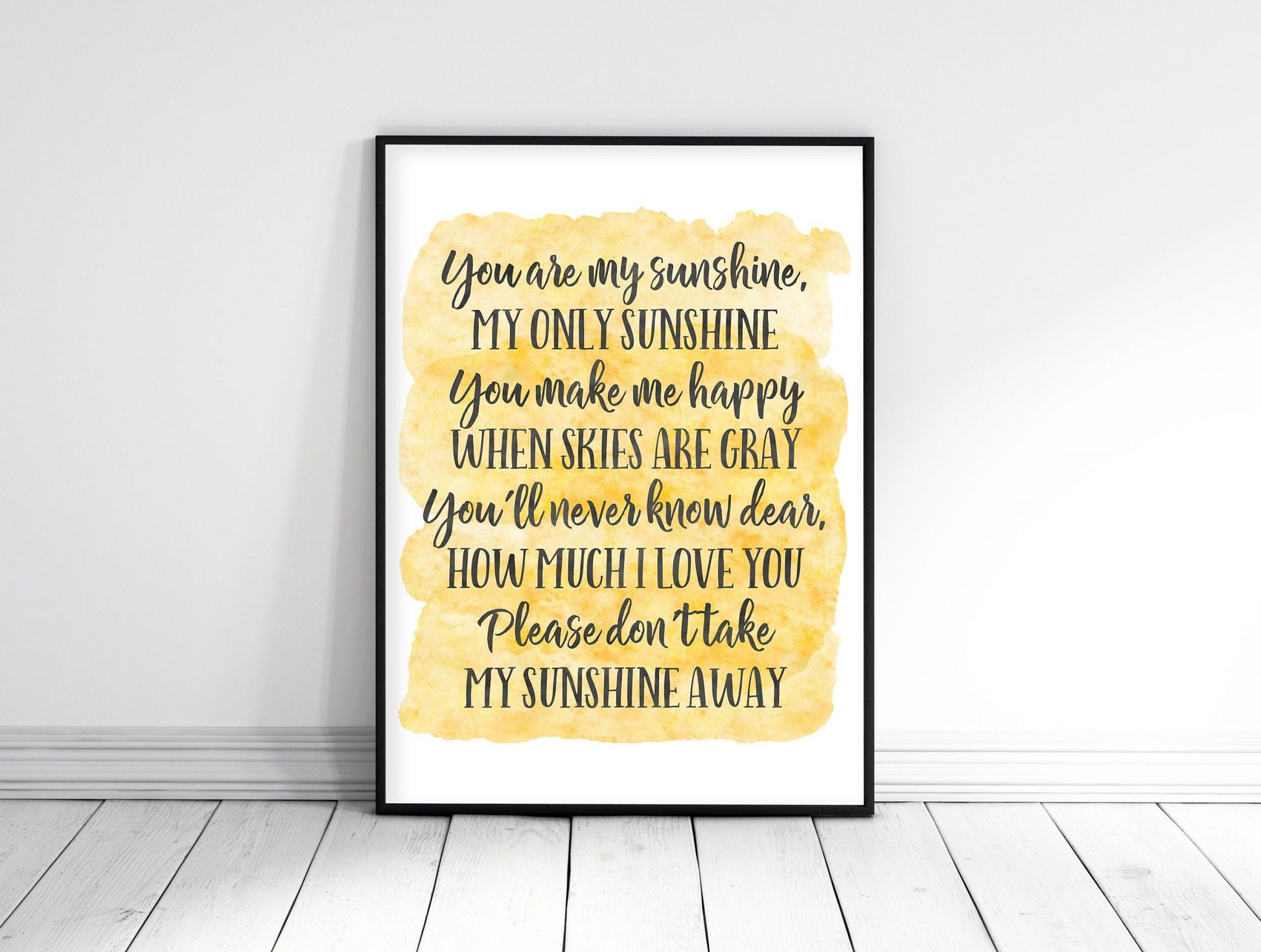 You Are My Sunshine Wall Art,Kids Room Decor,Nursery Print Wall Art,Baby Gift