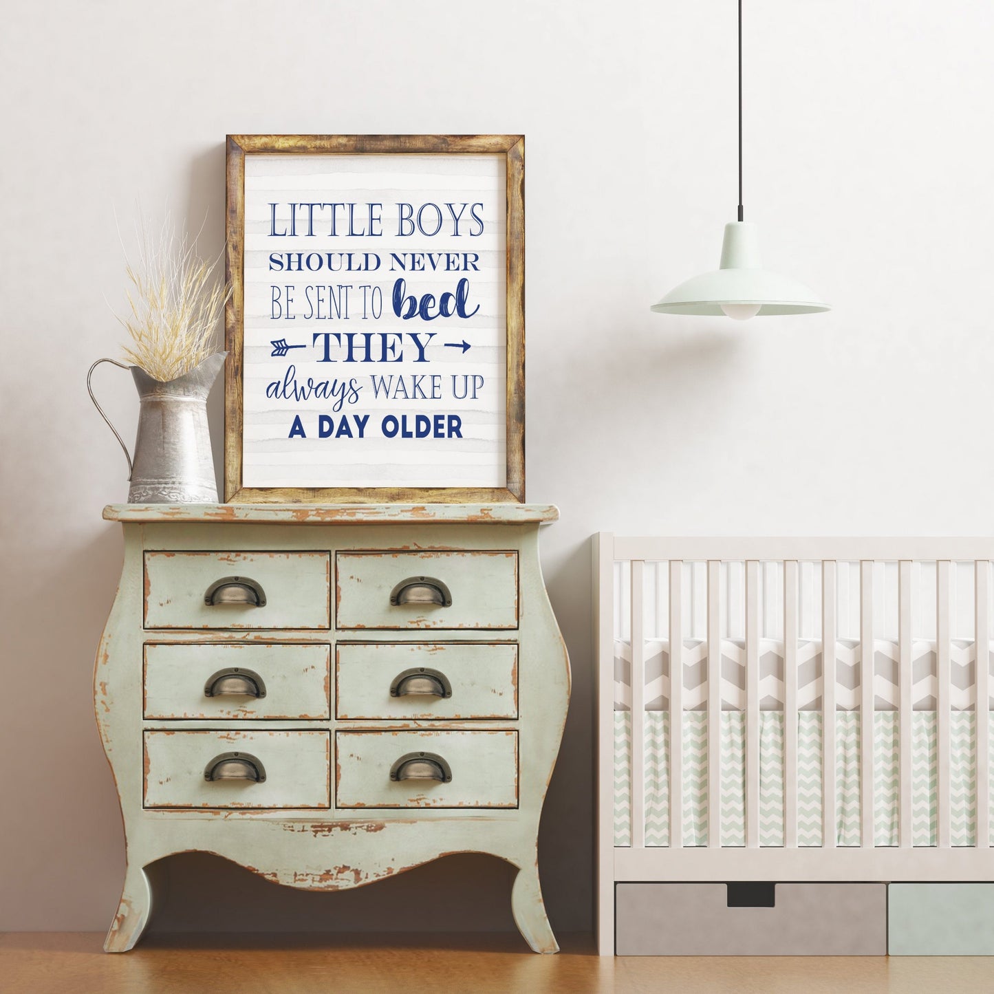 Little Boys Should Never Be Sent to Bed Printable, Peter Pan Quote Bedroom