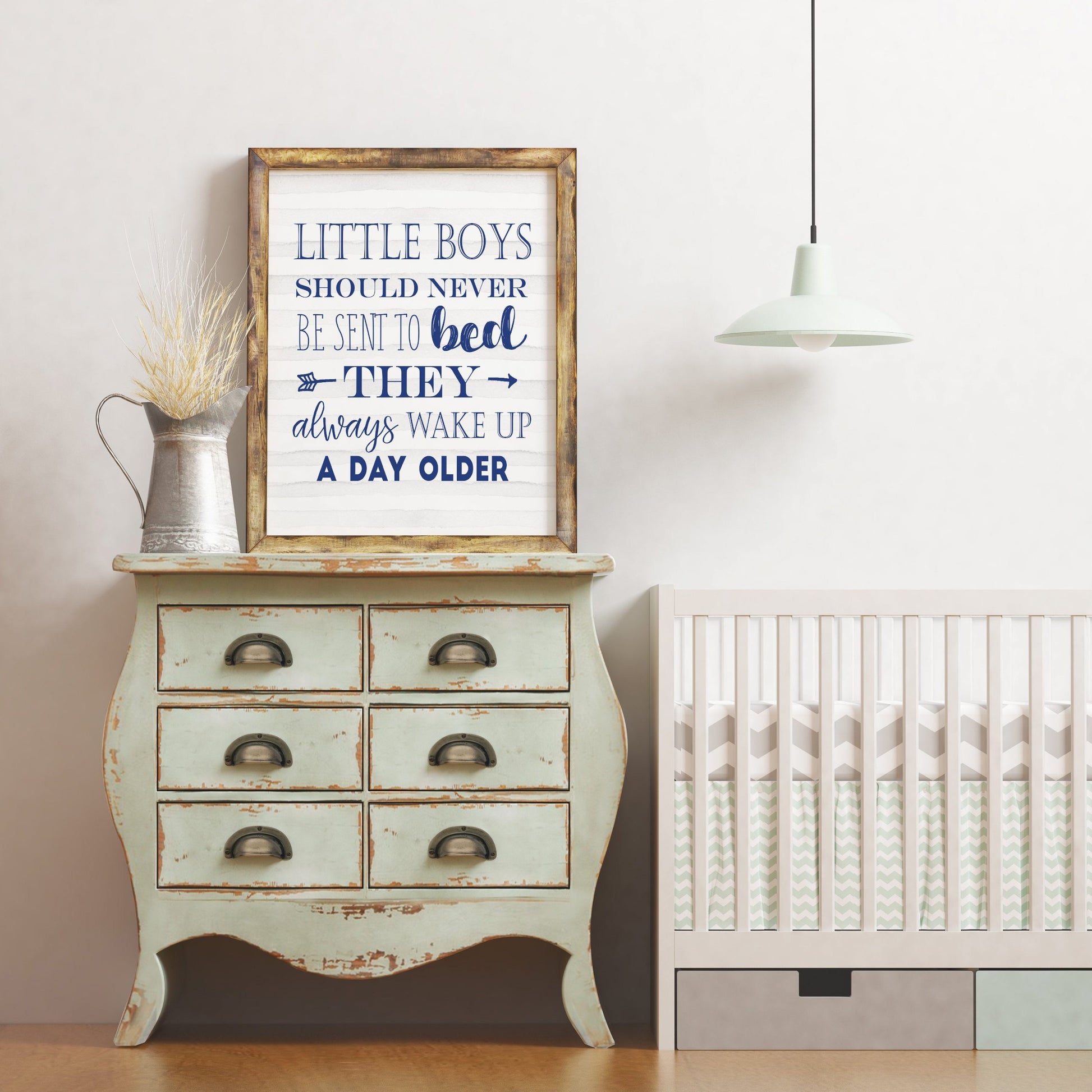 Little Boys Should Never Be Sent to Bed Printable, Peter Pan Quote Bedroom